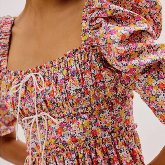 For Love And Lemons Libby Floral Mini Dress - Picture 6 of 6